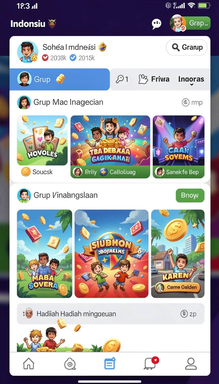 Beragam pilihan permainan menarik dalam aplikasi 2757 App APK Terbaru.